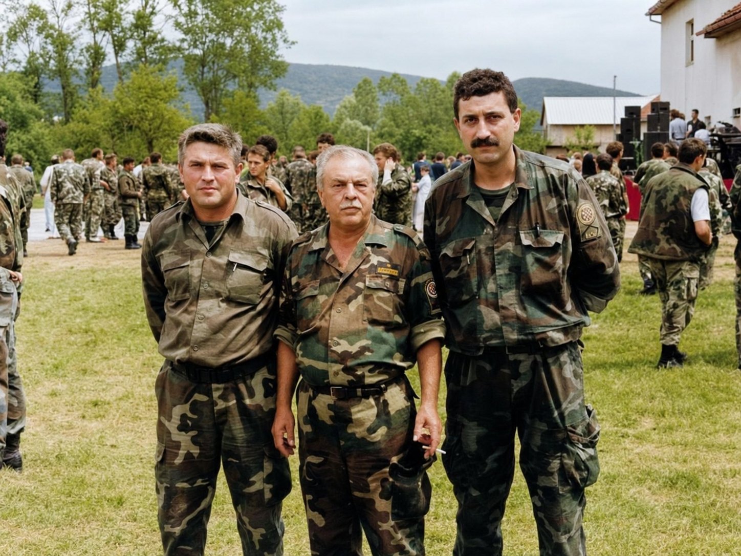 Prozor pokraj Otočca, srpanj 1992., obilježavanje prve obljetnice 133. brigade HV