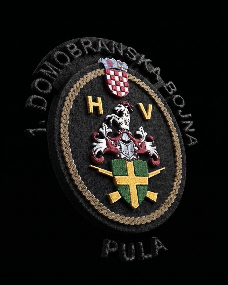 1. domobranska bojna Pula — 3D