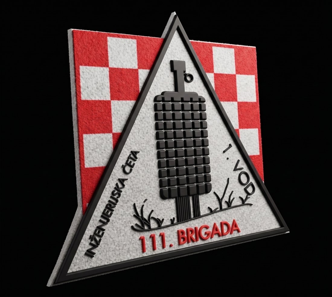 1. vod Inženjerijske čete 111. brigade HV — 3D