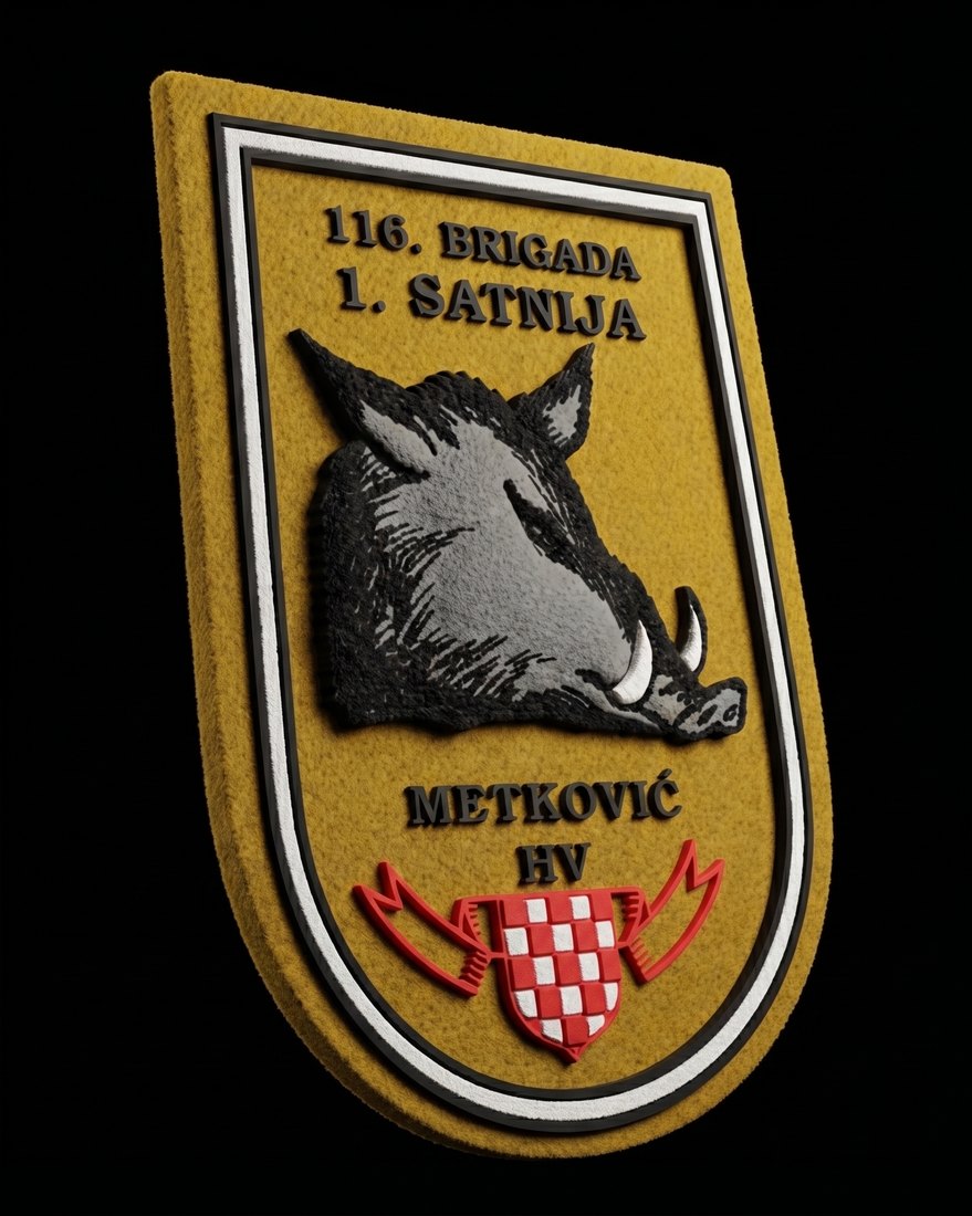1. Satnija 116. brigada Hrvatske vojske – Metković — 3D